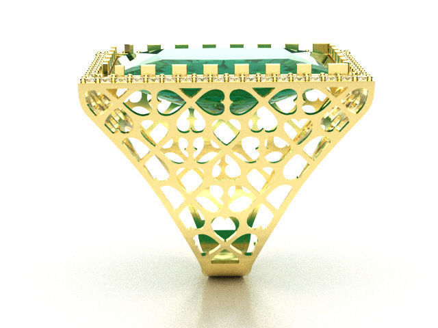 big stone square r00058 3D print model_5