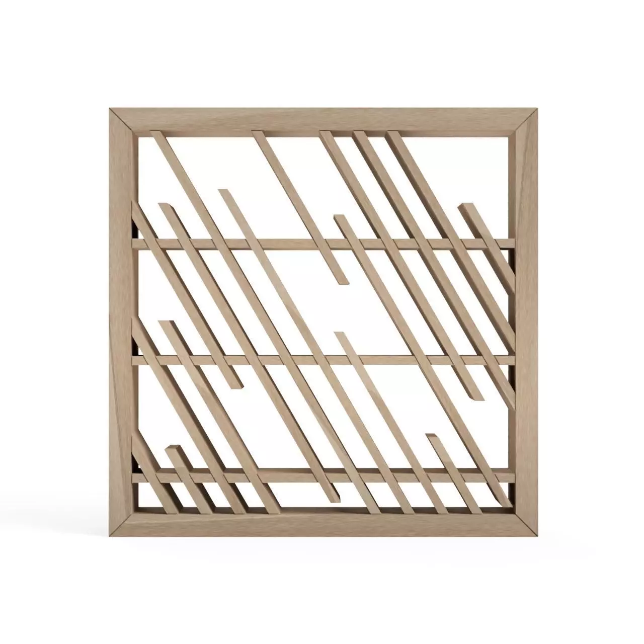 Samidare wooden frame with lines 3D print model
