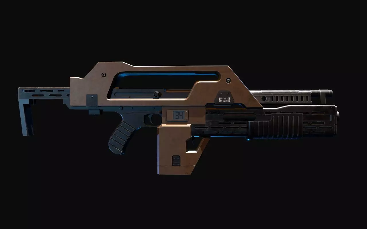 M41A Pulse Rifle Alien 3D model