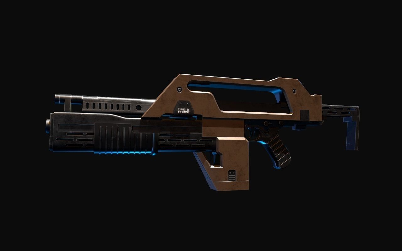 M41A Pulse Rifle Alien 3D model | CGTrader