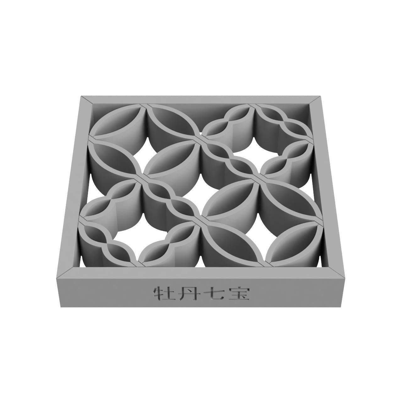 Botanshippo wooden wall art 3D print model_3