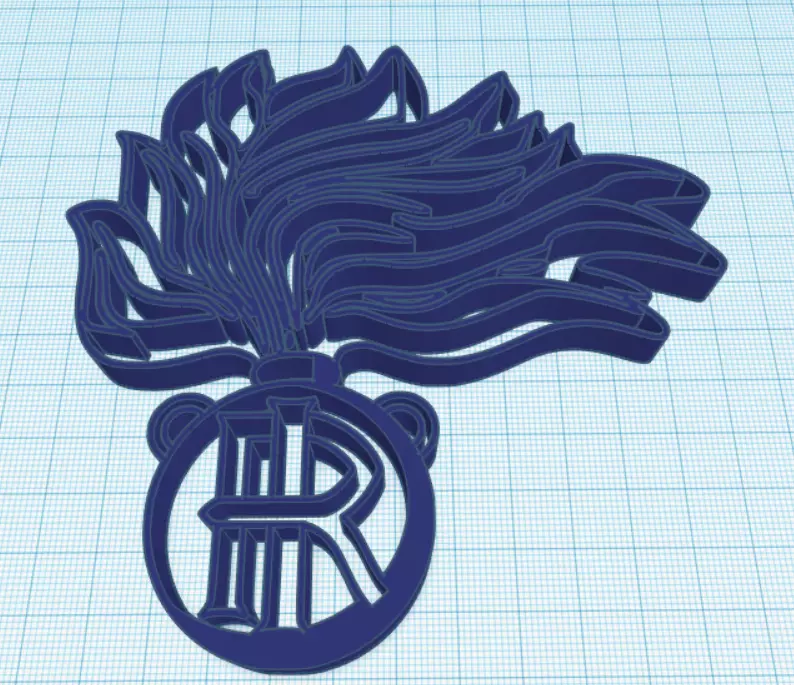 SIMBOLO ARMA DEI CARABINIERI 3D print model