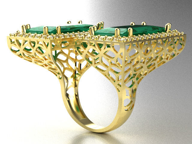 big stone 2 square r00060 3D print model_3