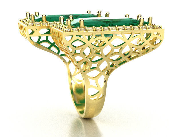 big stone 2 square r00060 3D print model_4