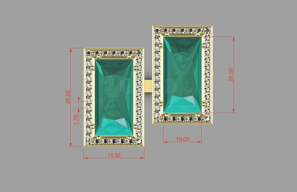 big stone 2 square r00060 3D print model_8