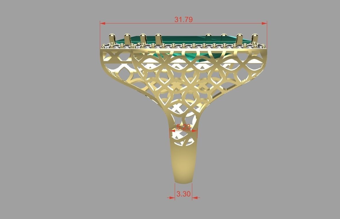 big stone 2 square r00060 3D print model_1