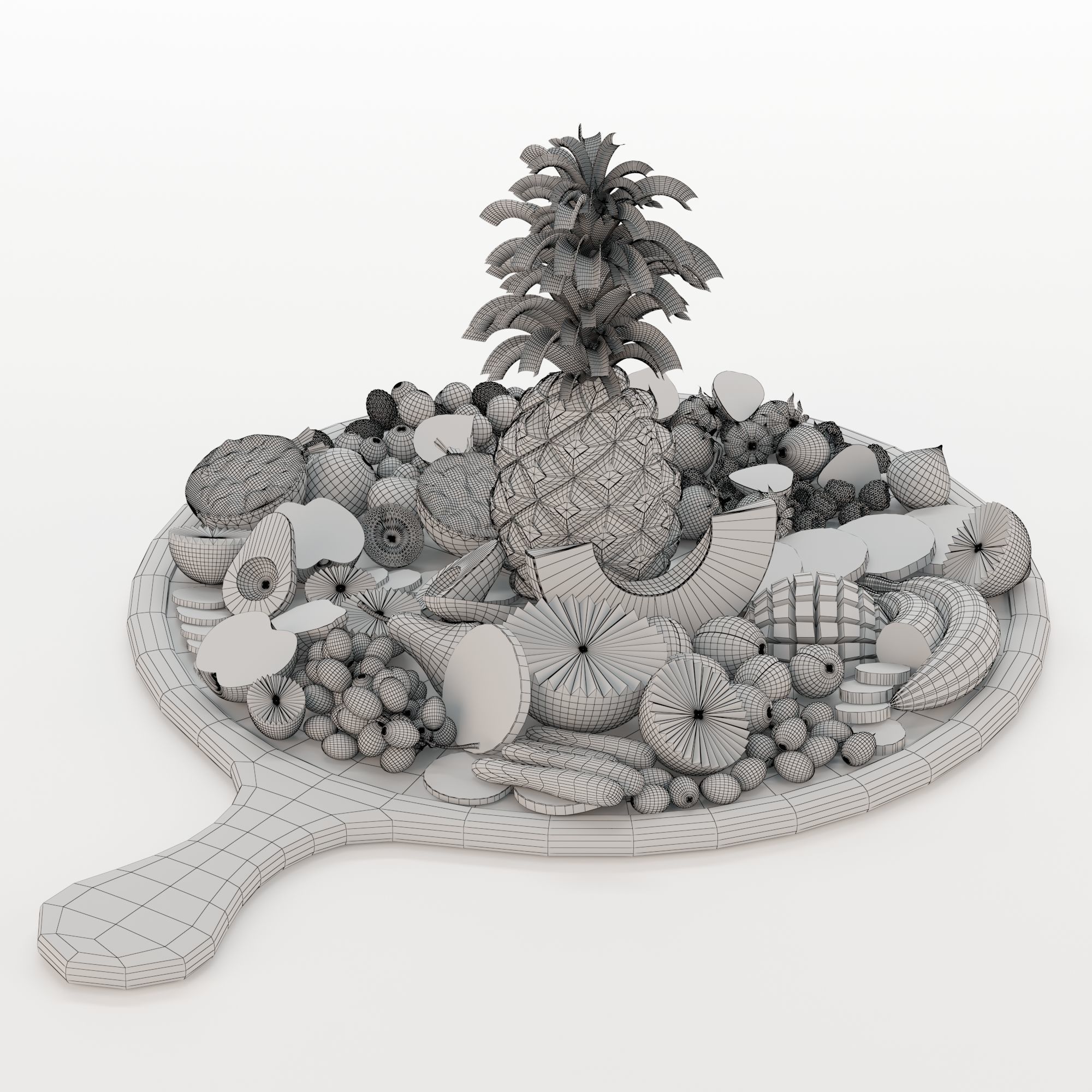 Fruit tray 3D model_4