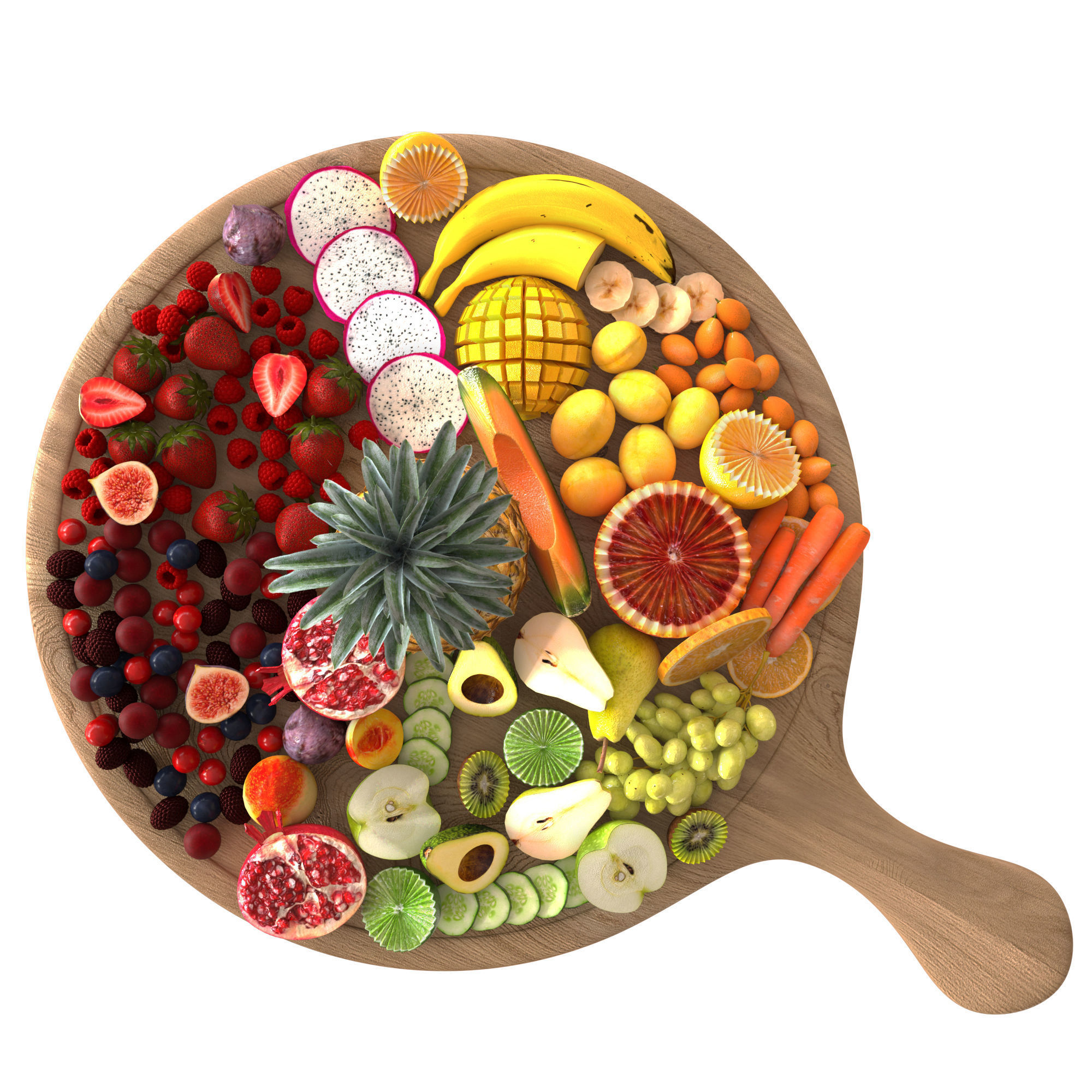 Fruit tray 3D model_2