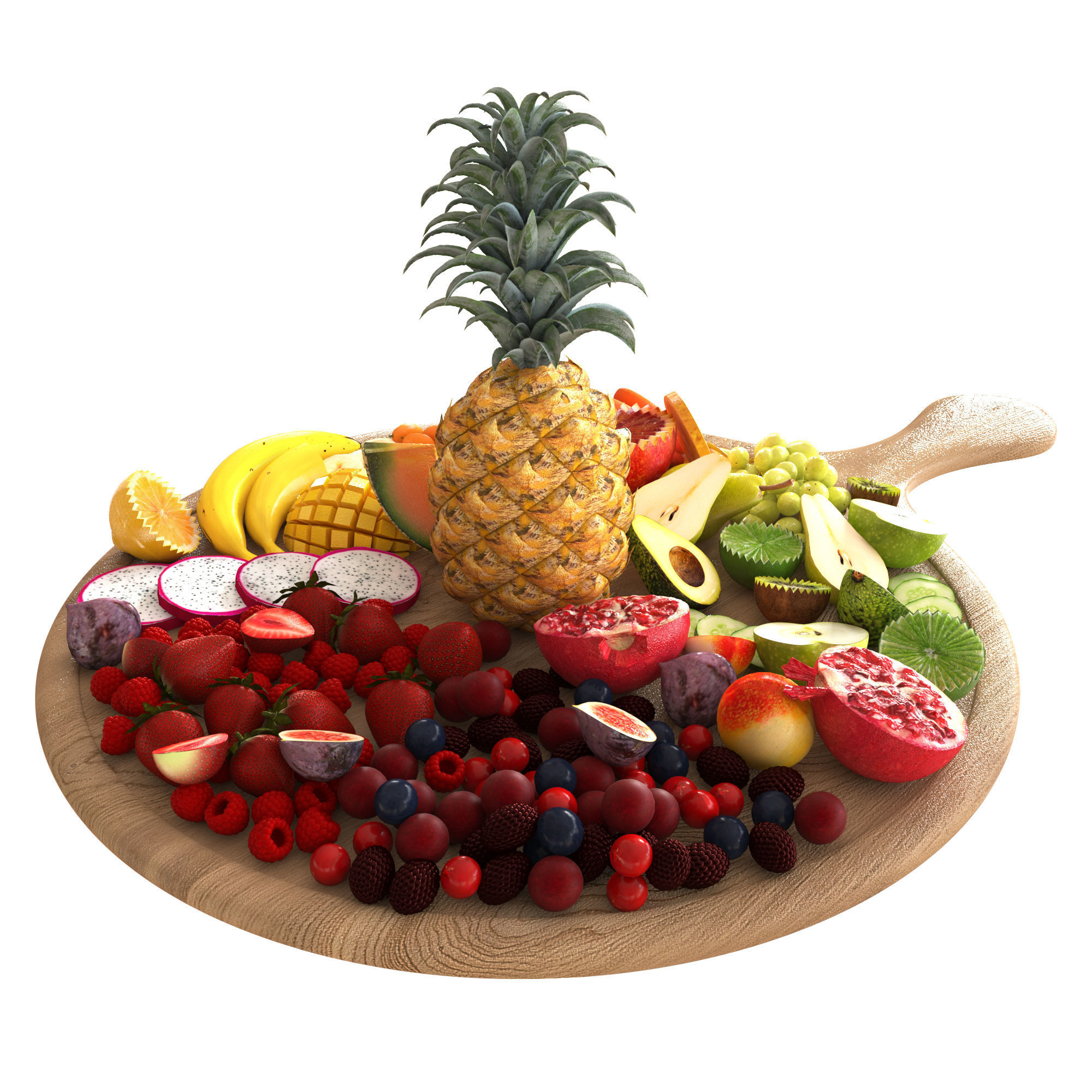 Fruit tray 3D model_1