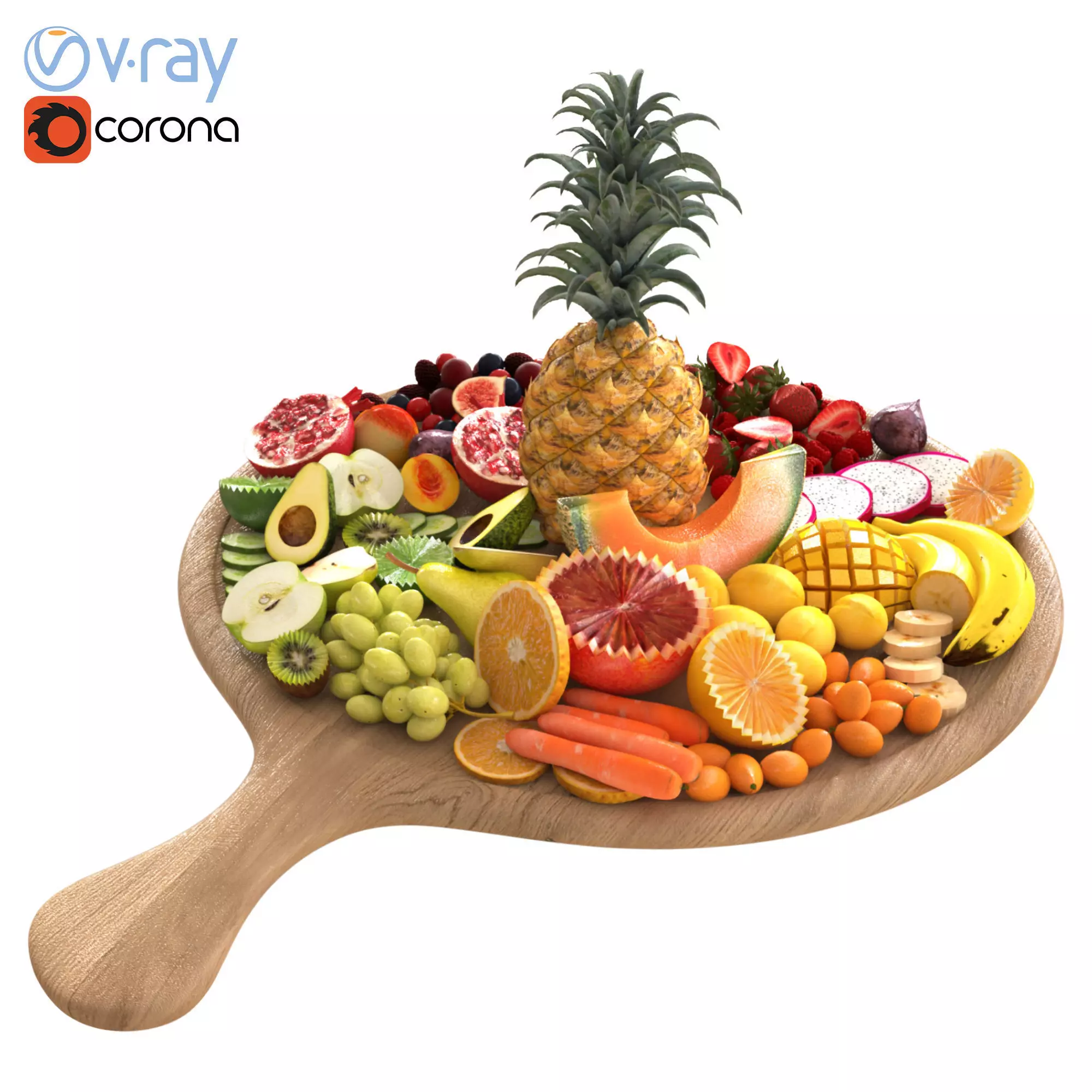 Fruit tray 3D model_0