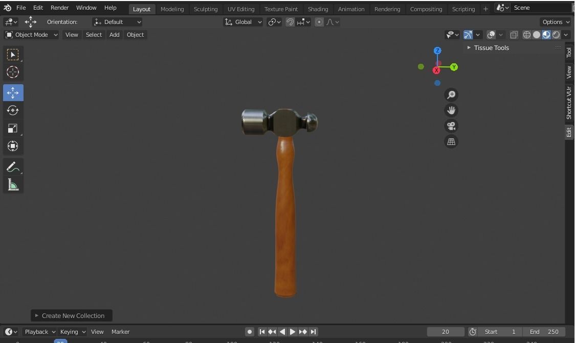 Hammer Pack 3D model_7