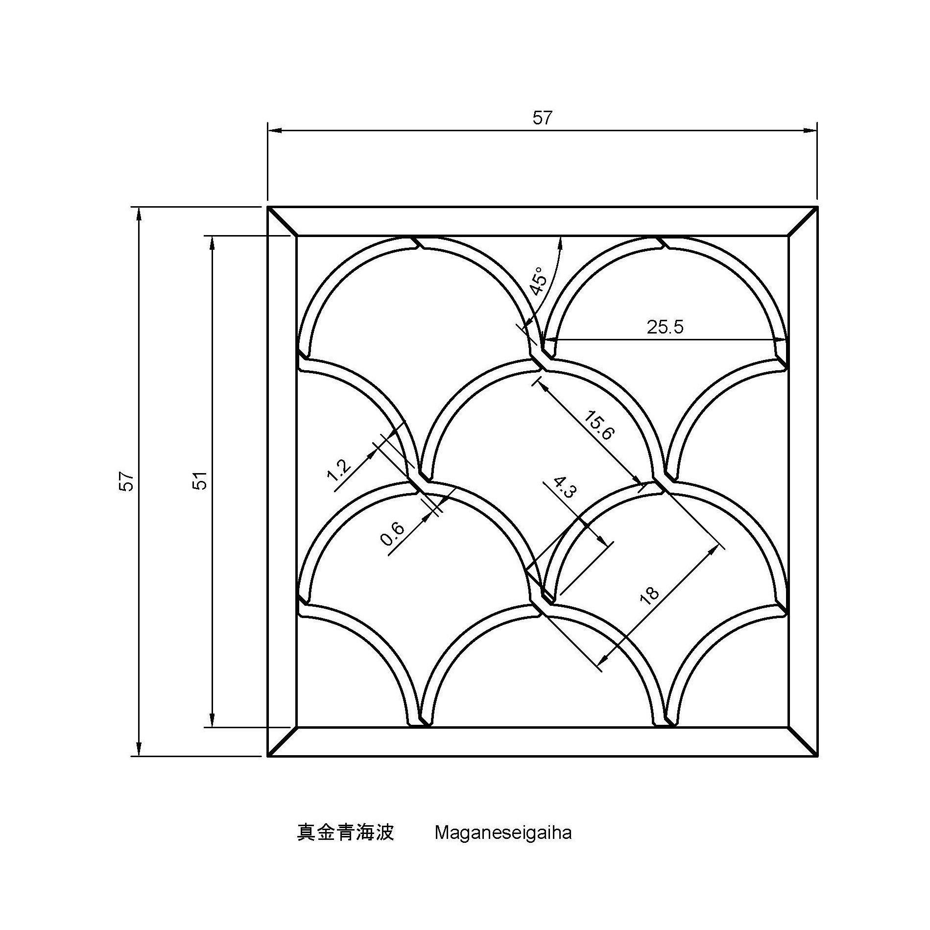 Maganeseigaiha wooden frame with scallops 3D print model_1