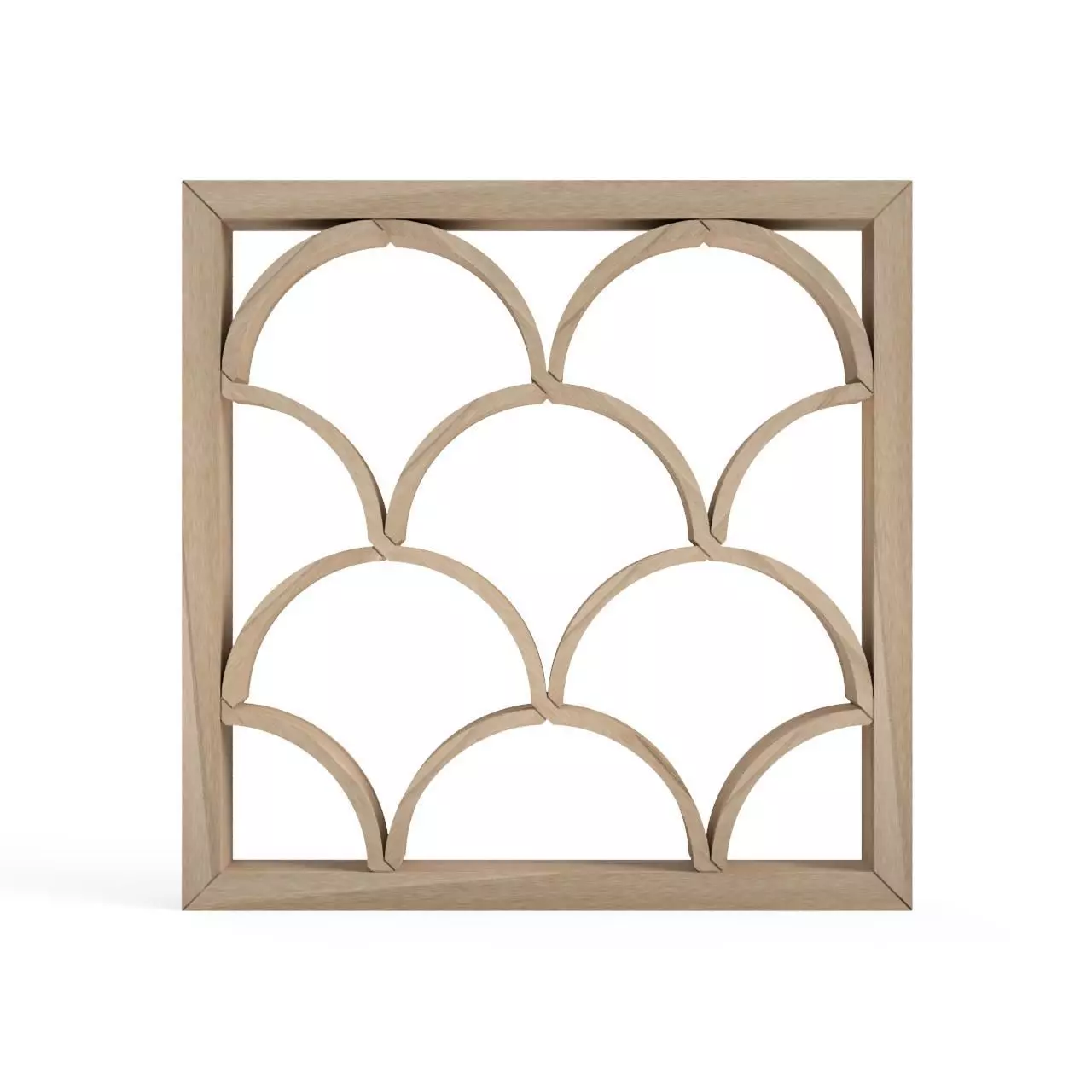 Maganeseigaiha wooden frame with scallops 3D print model_0