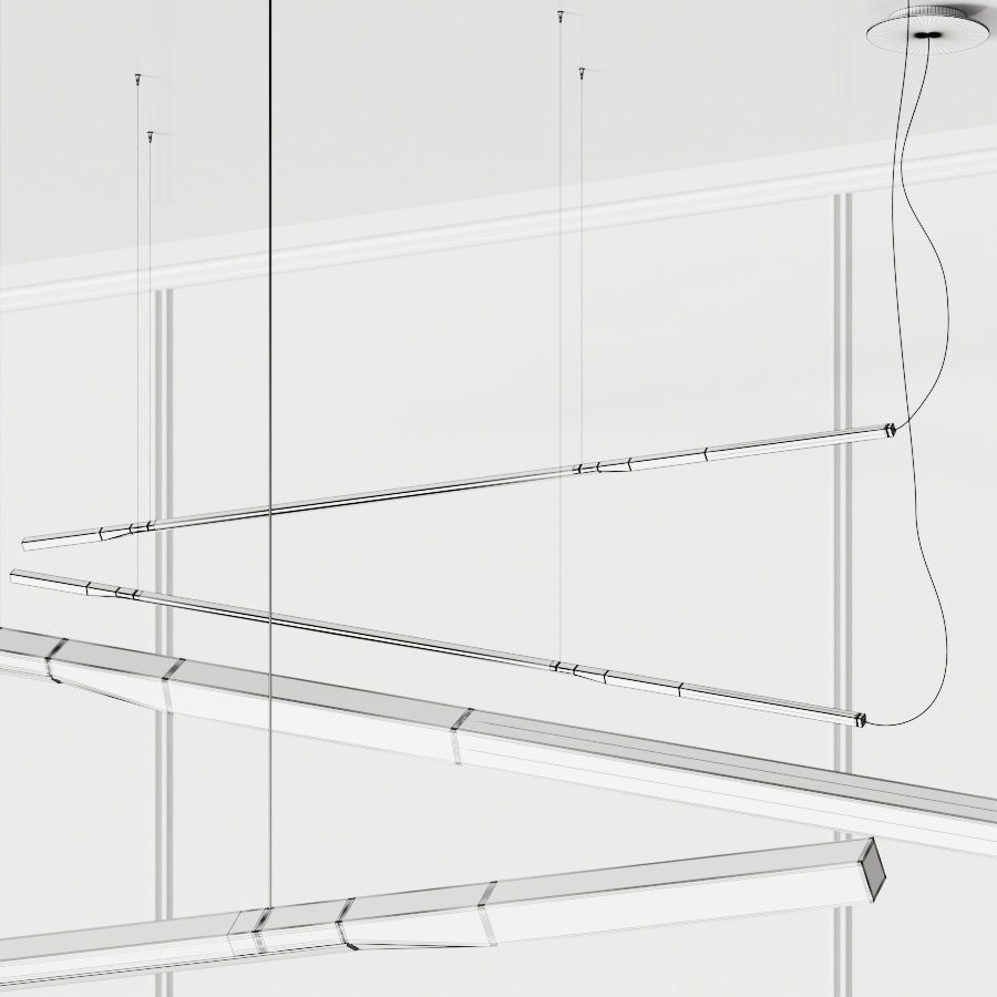 Oluce Ilo 487 Pendant Lamps 3D model_1