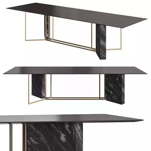 Meridiani Shine Amadeus dining table