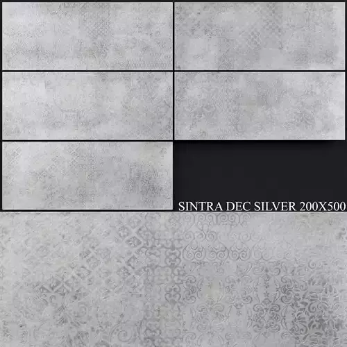 Keros Sintra Decorado Silver 200x500