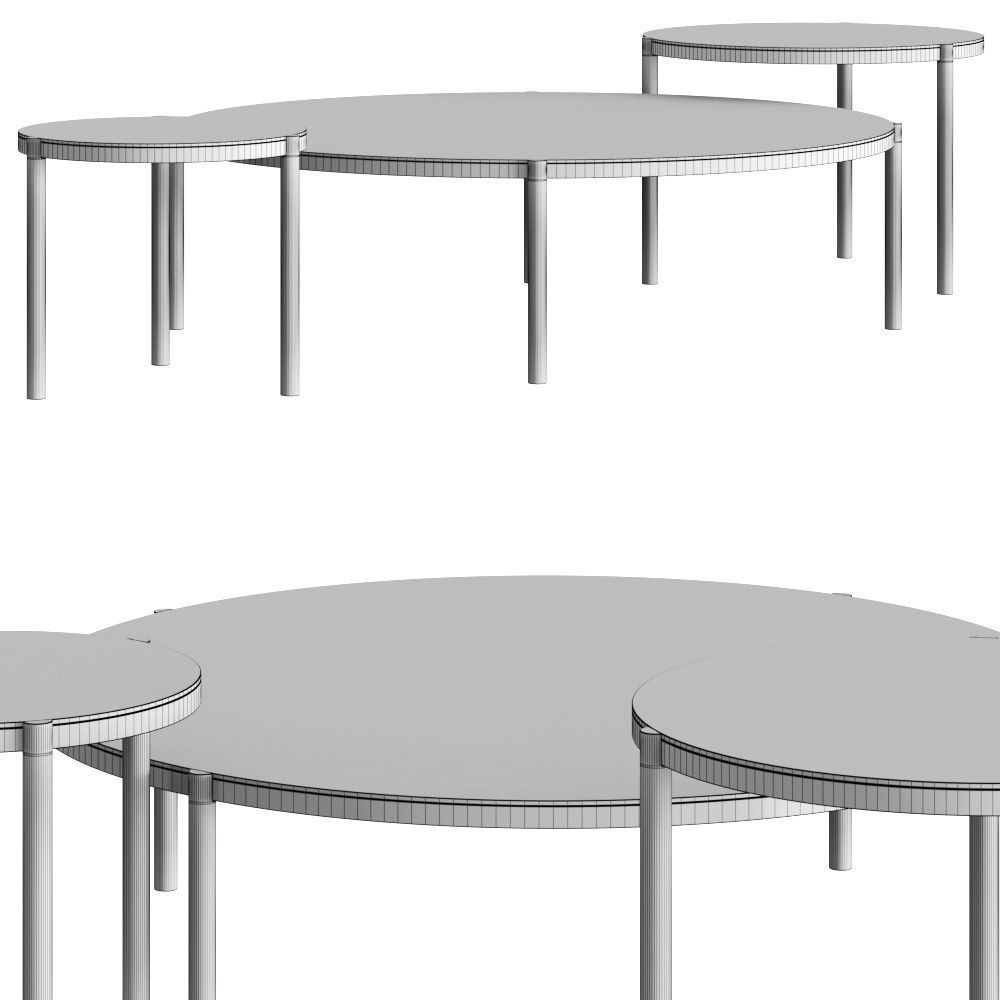 Flexform Gustav Coffee Tables 3D model_2