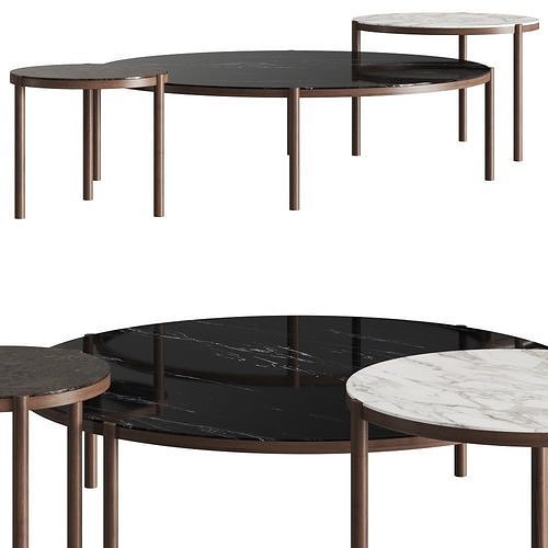 Flexform Gustav Coffee Tables 3D model