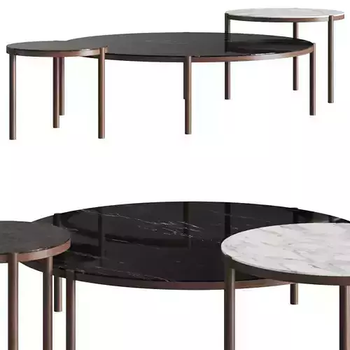Flexform Gustav Coffee Tables 3D model