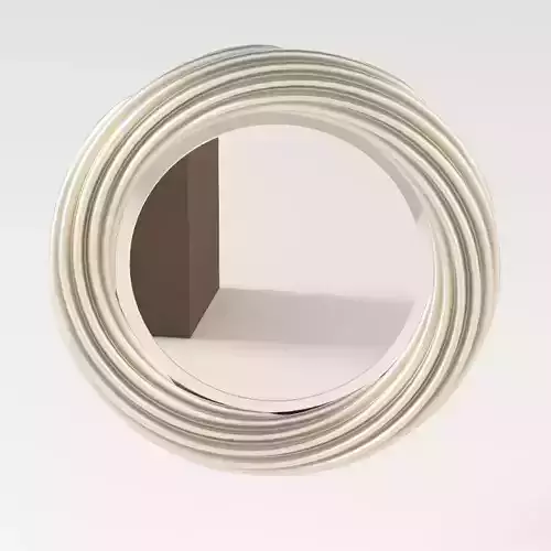 Twisted mirror frame