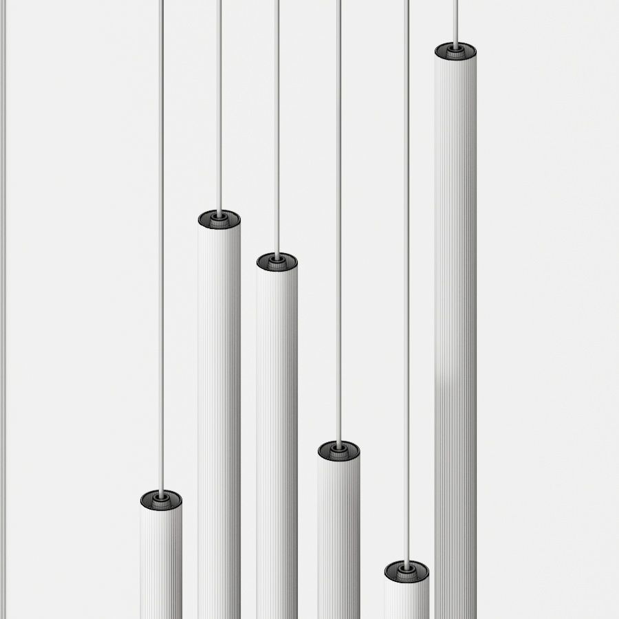 Riflessi Stilo Pendant Lamps 3D model_3