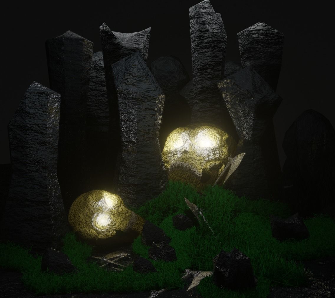 Skull Land 3D model_2