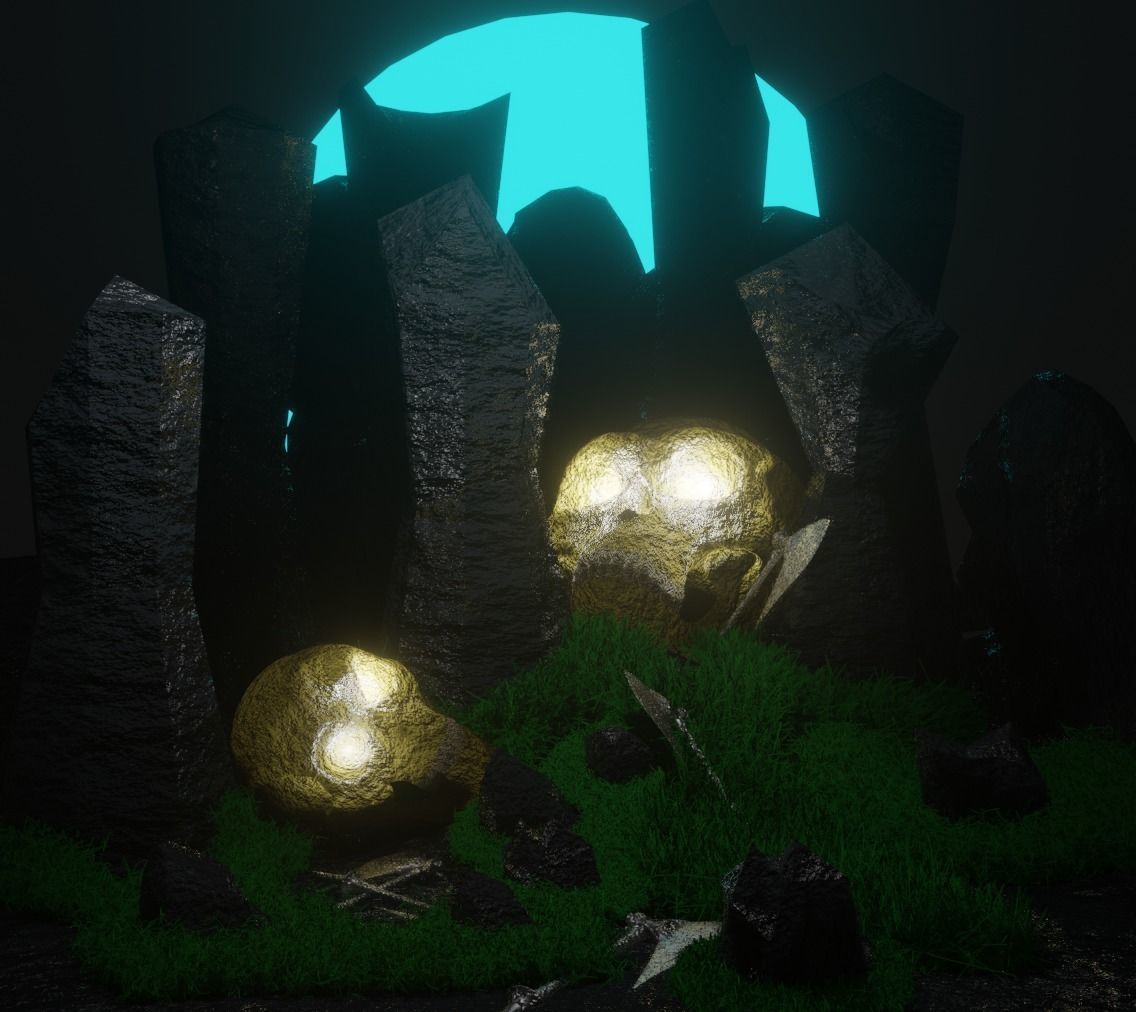 Skull Land 3D model_1