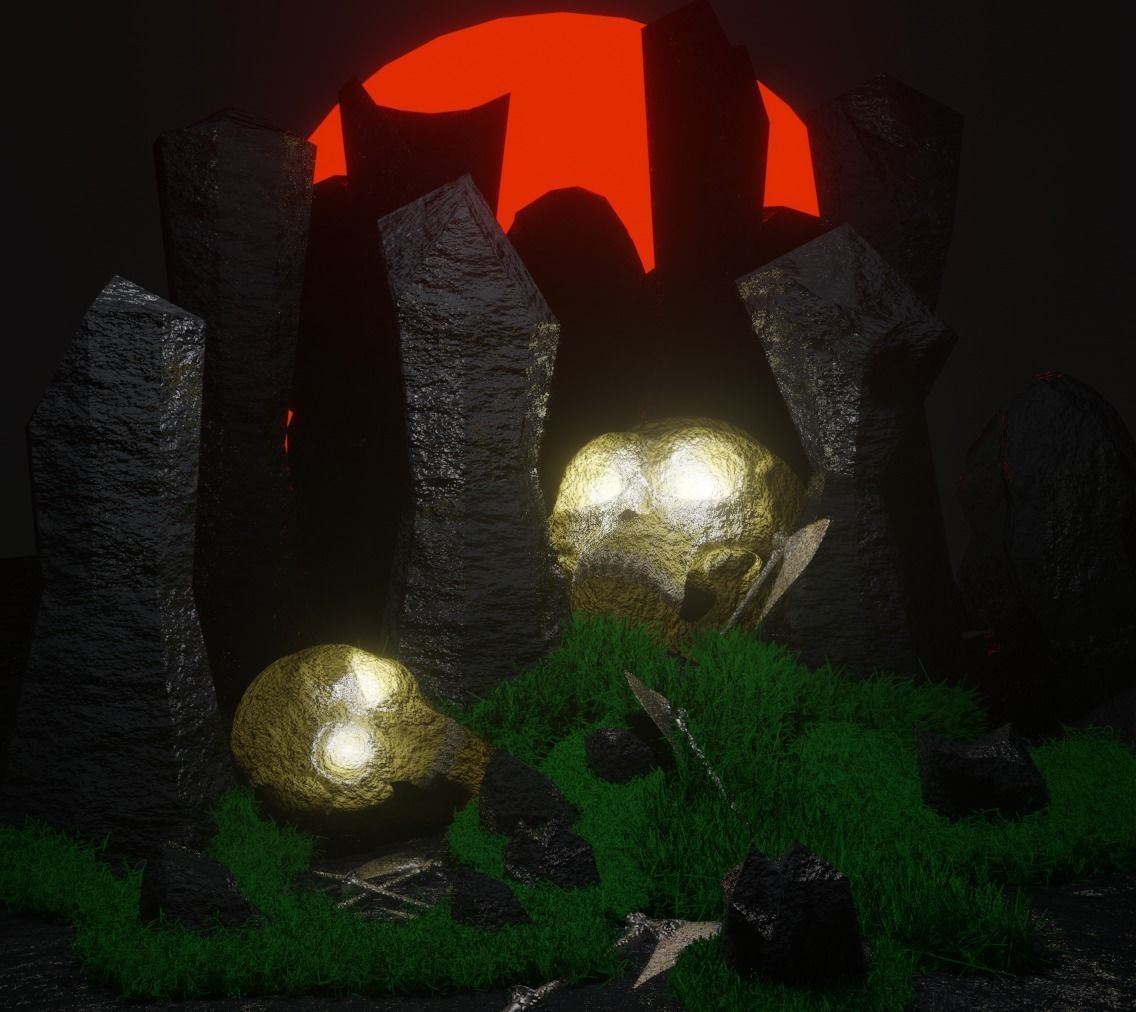 Skull Land 3D model_3