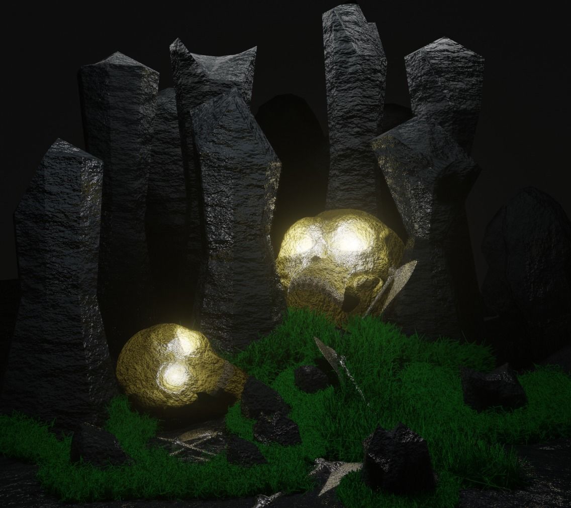 Skull Land 3D model_4