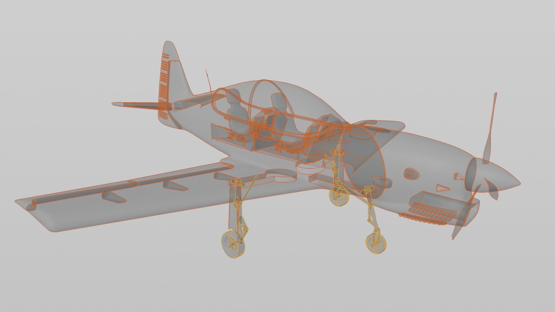 Yakolev Yak-152 - RUSSIAS NEW PRIMARY FLIGHT TRAINER - 3D model_107