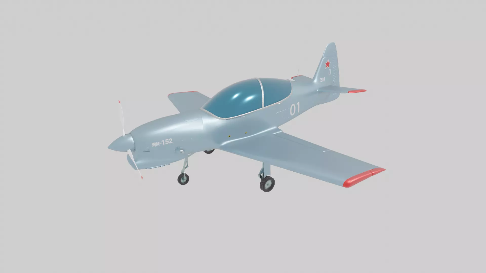 Yakolev Yak-152 - RUSSIAS NEW PRIMARY FLIGHT TRAINER - 3D model_0