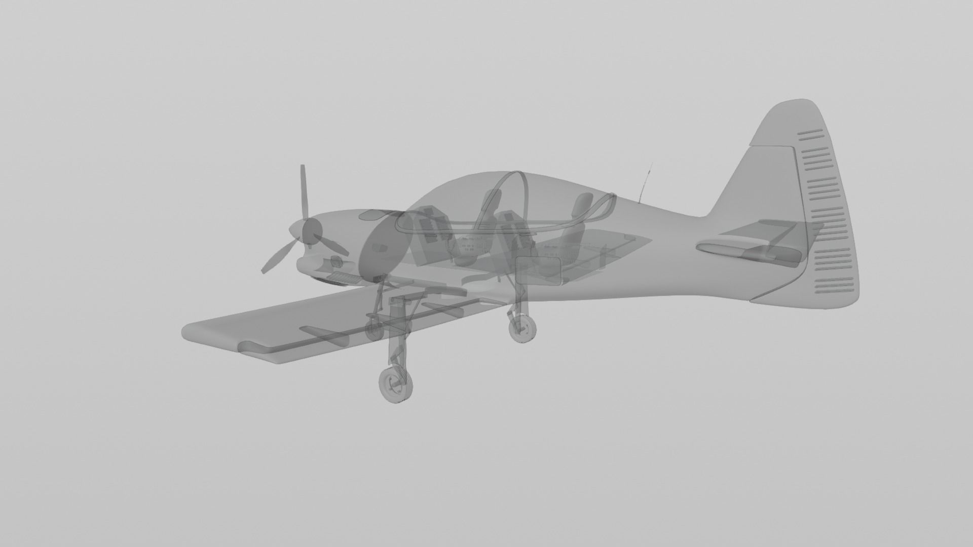 Yakolev Yak-152 - RUSSIAS NEW PRIMARY FLIGHT TRAINER - 3D model_109