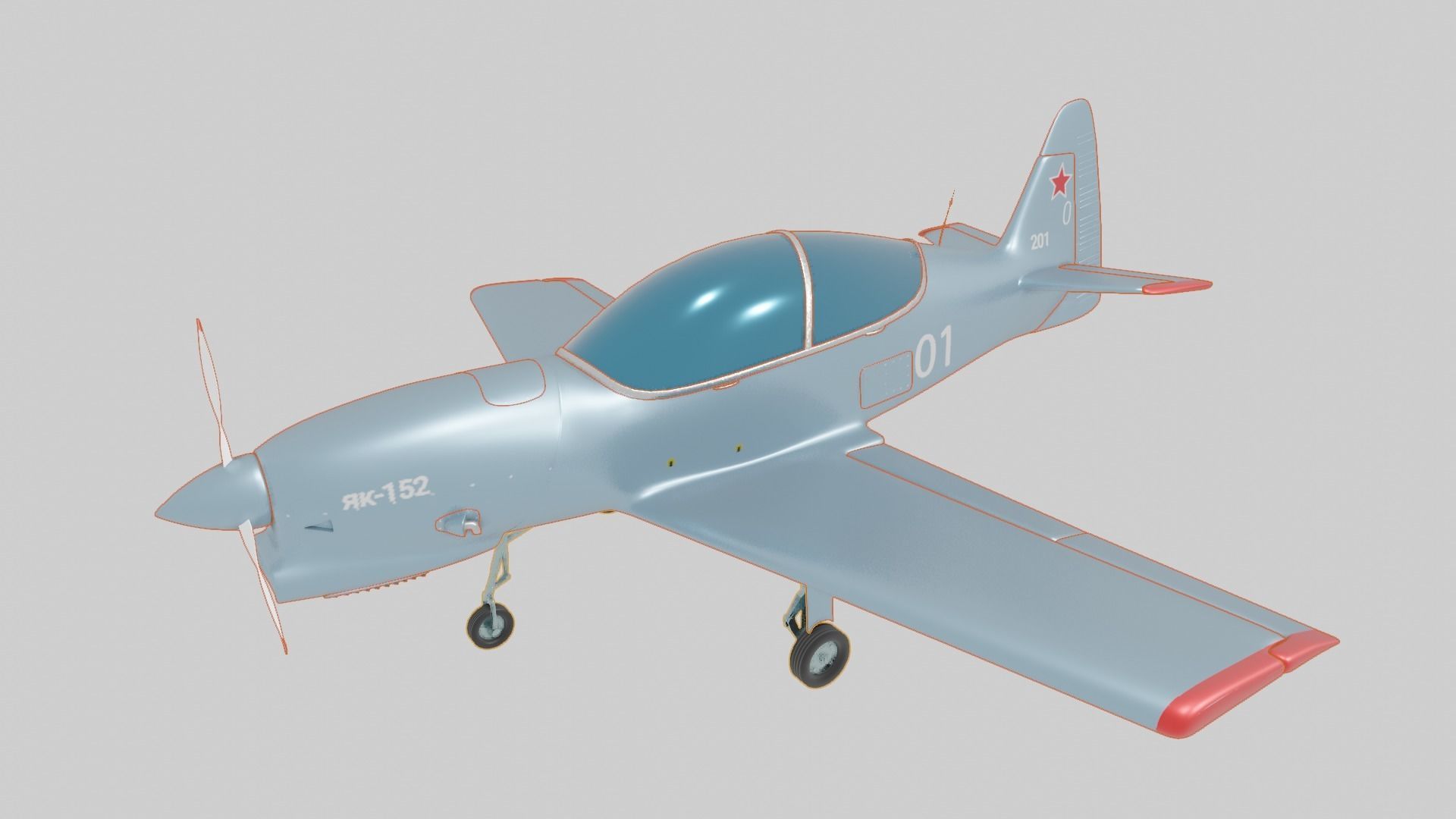 Yakolev Yak-152 - RUSSIAS NEW PRIMARY FLIGHT TRAINER - 3D model_104