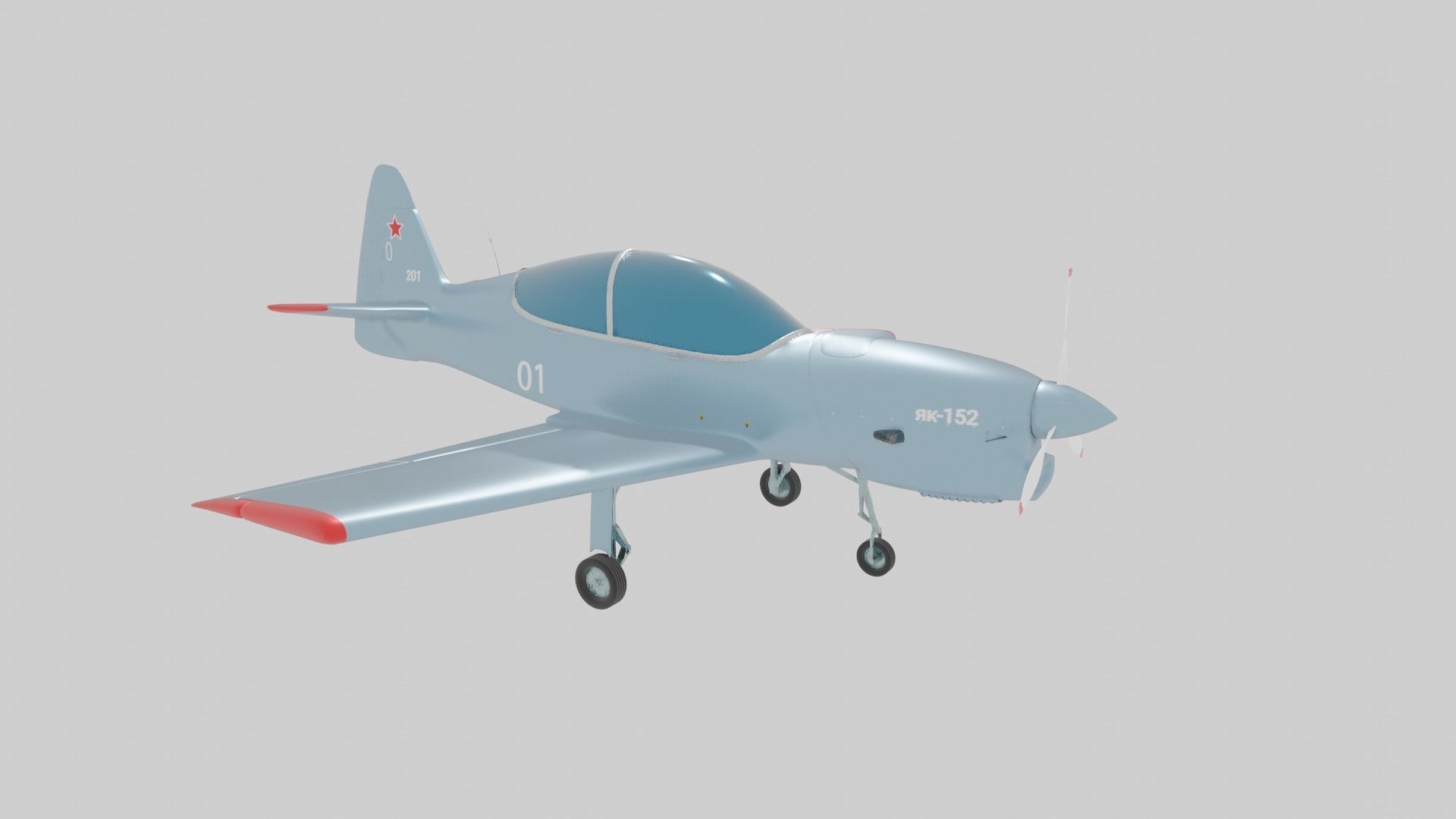 Yakolev Yak-152 - RUSSIAS NEW PRIMARY FLIGHT TRAINER - 3D model_2