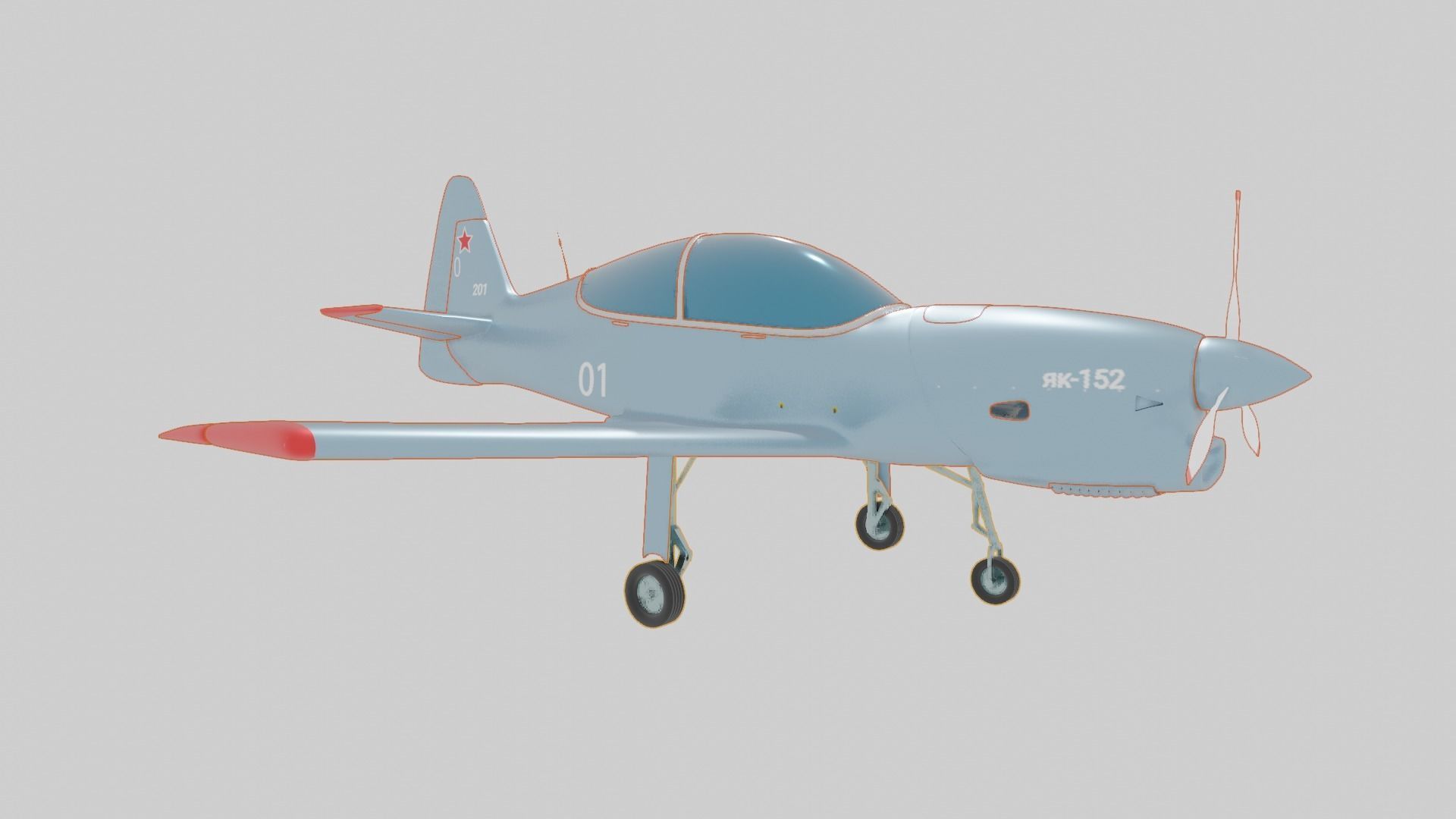Yakolev Yak-152 - RUSSIAS NEW PRIMARY FLIGHT TRAINER - 3D model_105