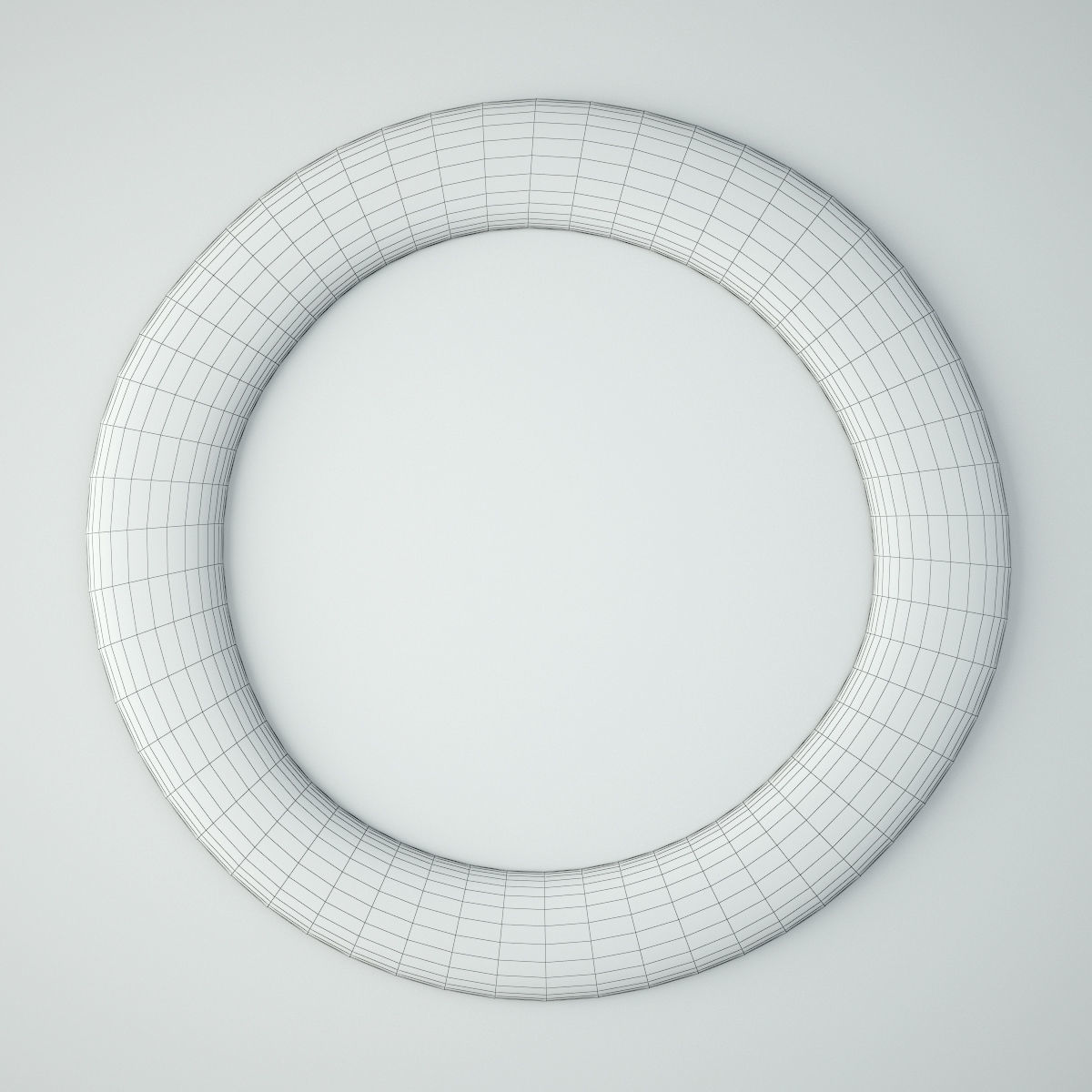 19th Century Ox Cart Wagon Wheel Mirror 3D model_2