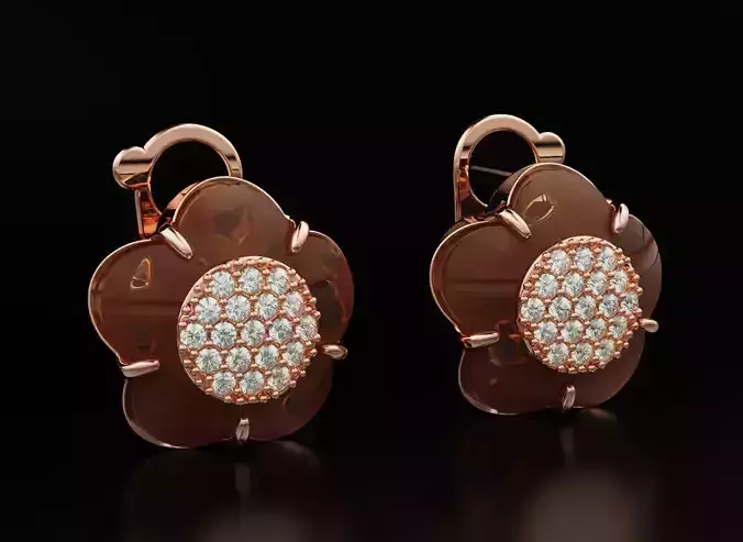 Stylish flower earring for girls of fashionistas 541