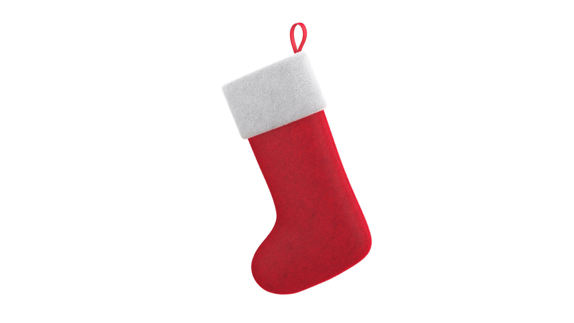 Christmas sock VrayFur 3D model_6
