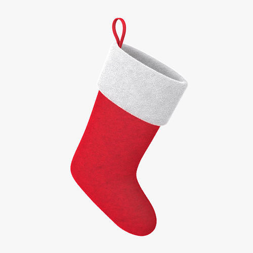Christmas sock VrayFur 3D model