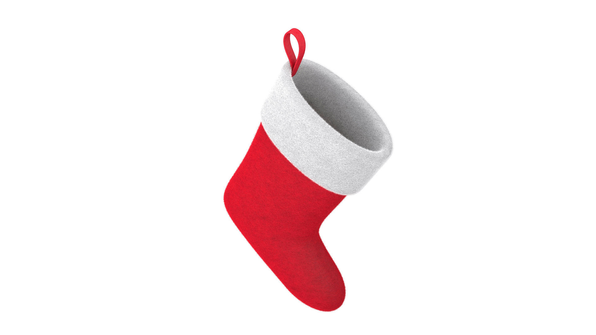 Christmas sock VrayFur 3D model_8