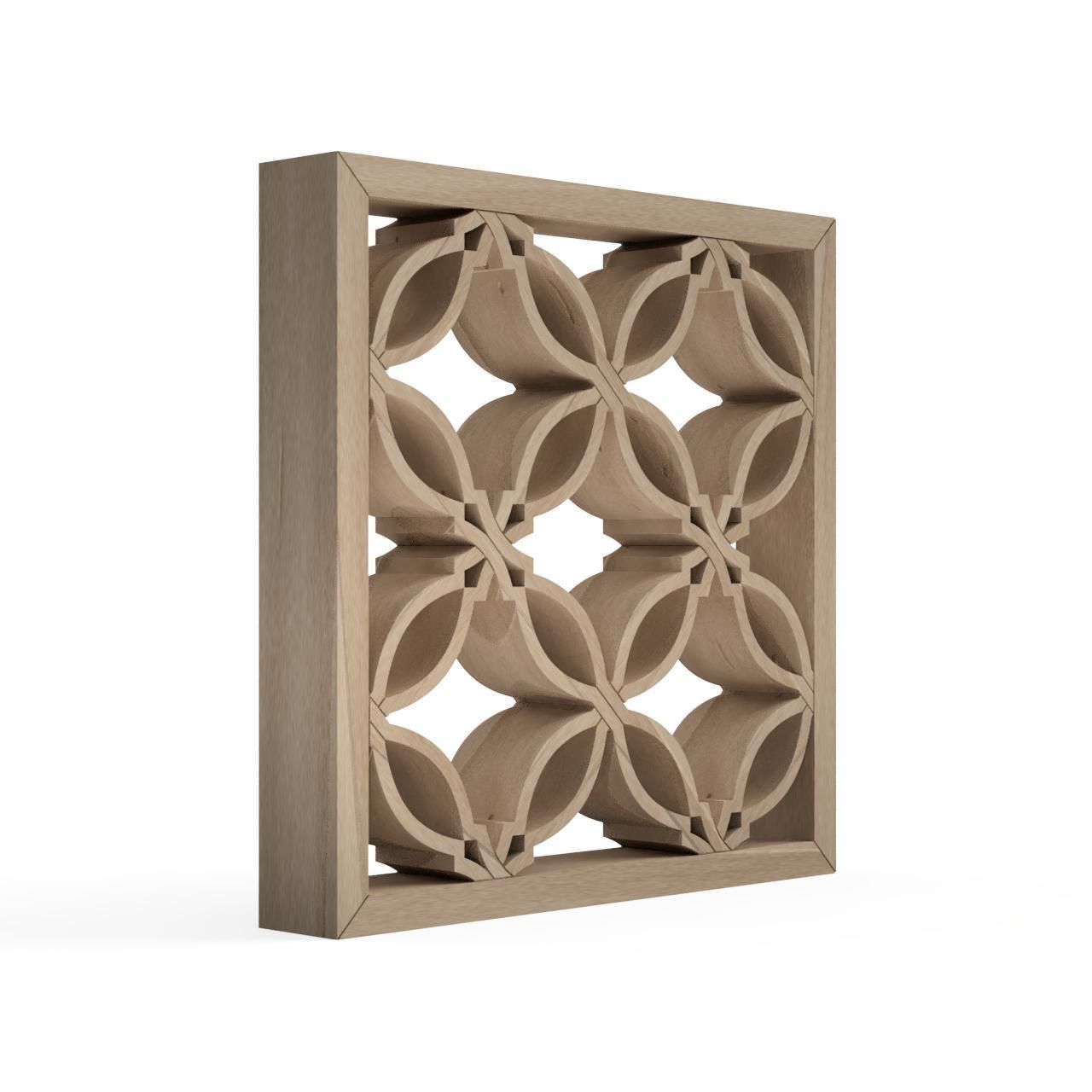 Chochinshippo wooden frame with intricate design 3D print model_3