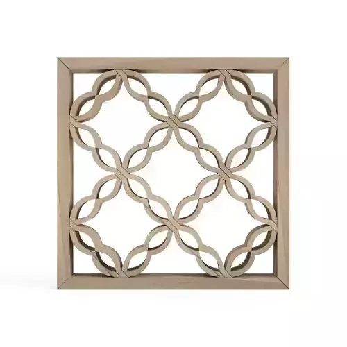 Maganebotan wooden frame with intricate design 3D print model