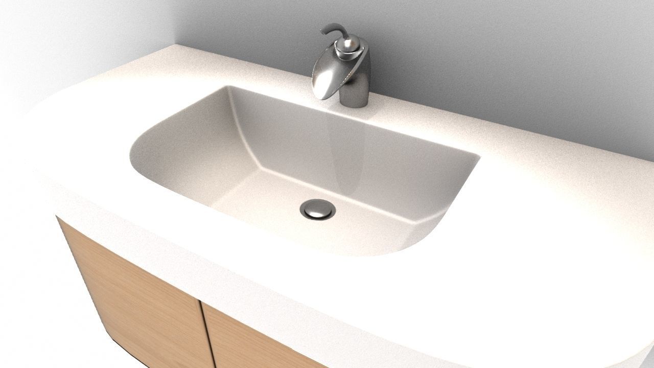 Wash Basin stand 3D model_2