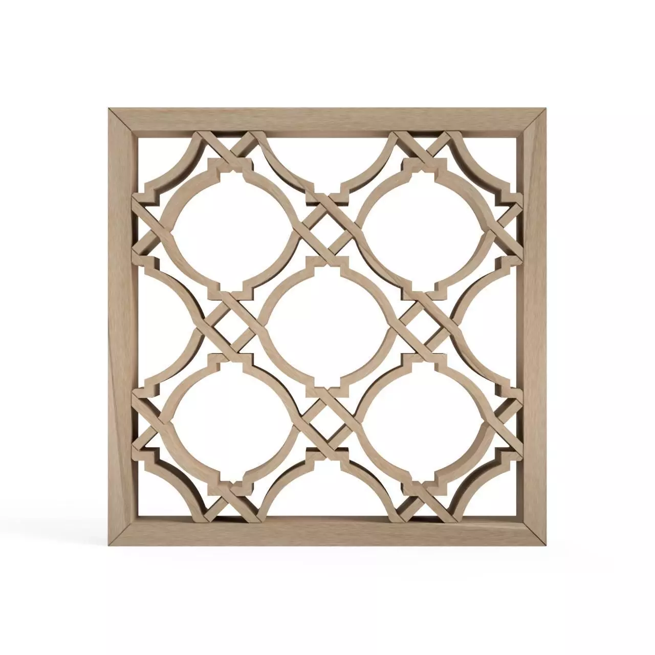 Chochintsunagi wooden frame with intricate design 3D print model_0