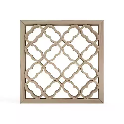 Maganeotafuku wooden frame with lattice design 3D print model