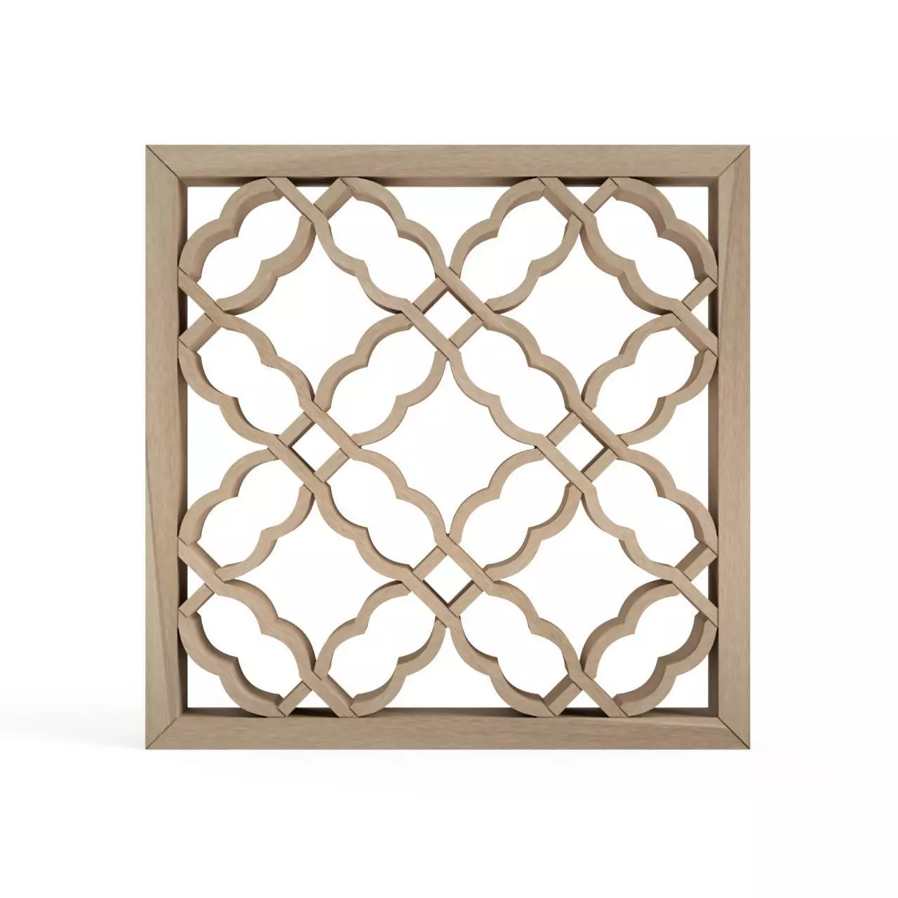 Maganeotafuku wooden frame with lattice design 3D print model_0
