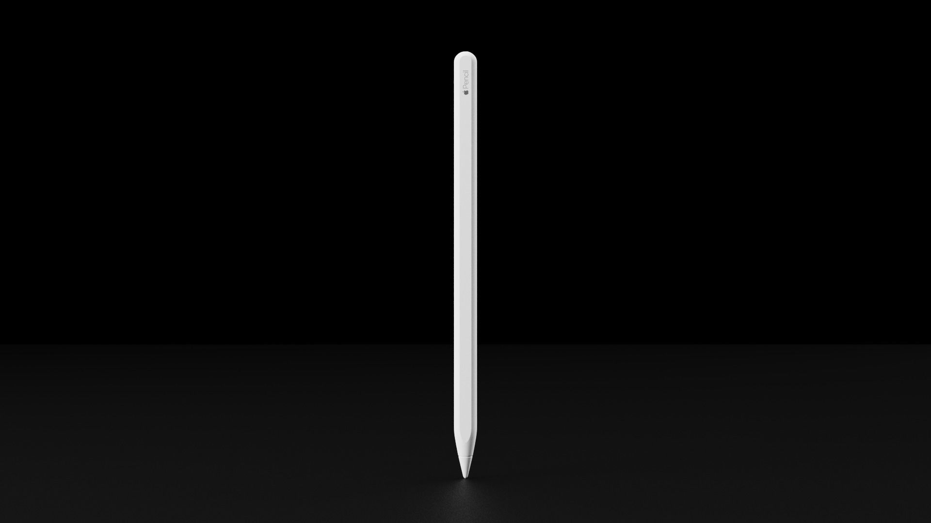 Apple Pencil 2 In Official Design Low-poly 3D model_1