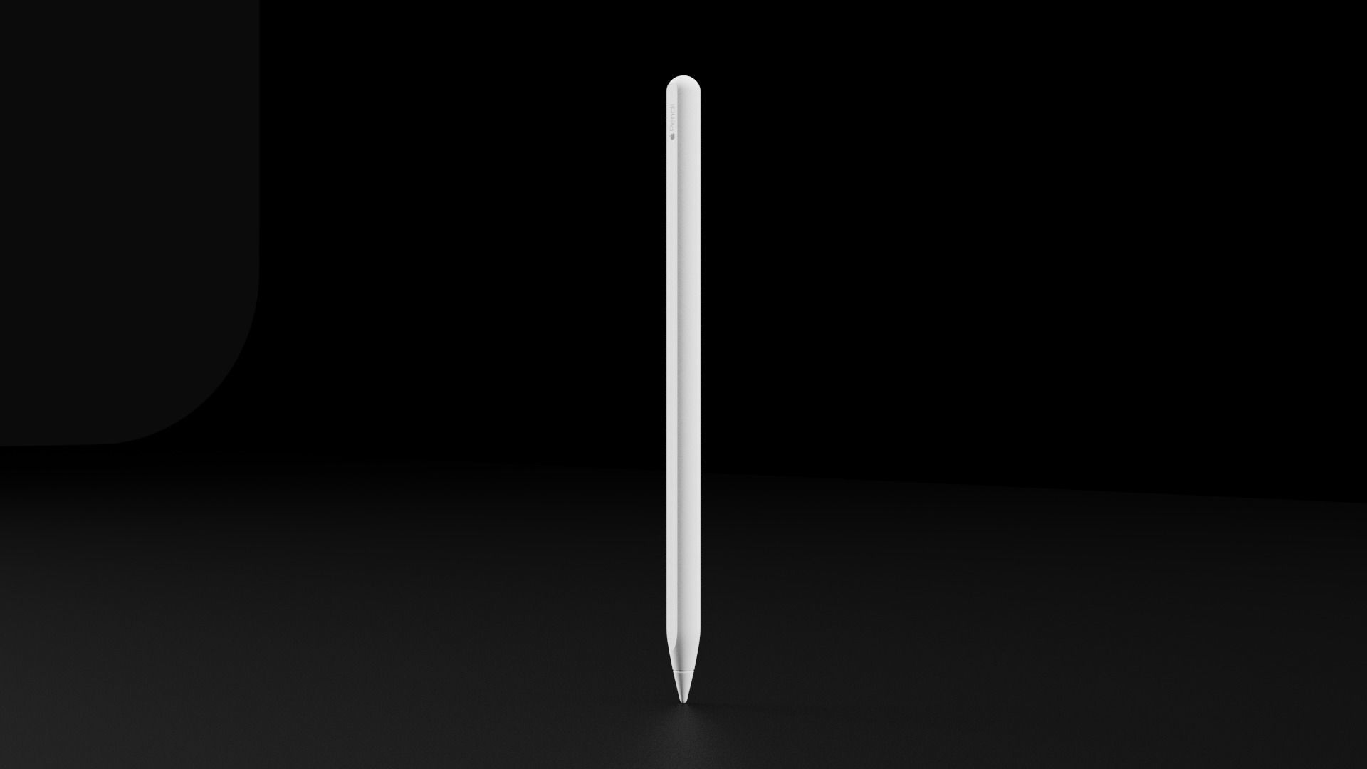 Apple Pencil 2 In Official Design Low-poly 3D model_2