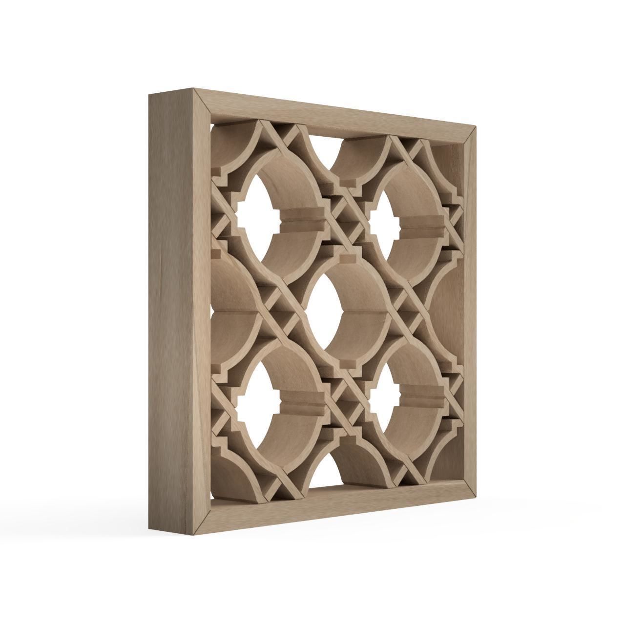 Chochinkuzushi wooden frame with intricate design 3D print model_2