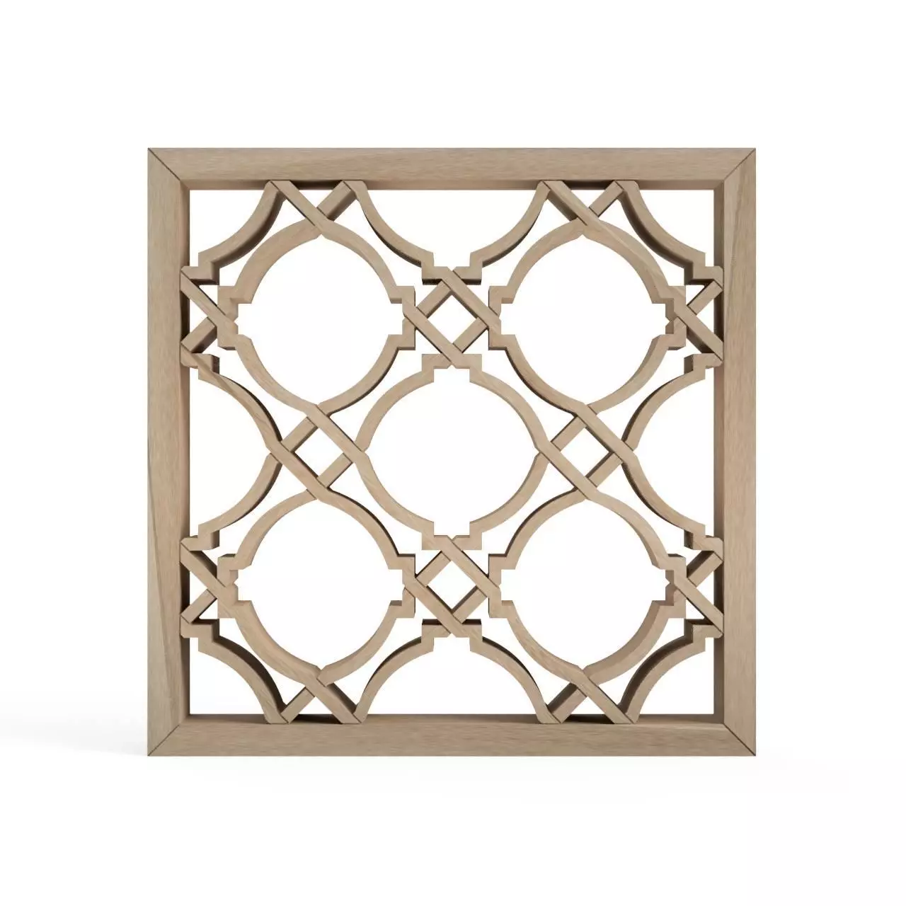 Chochinkuzushi wooden frame with intricate design 3D print model_0